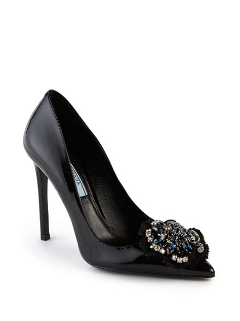 prada embellished heel pumps|prada pumps and sandals.